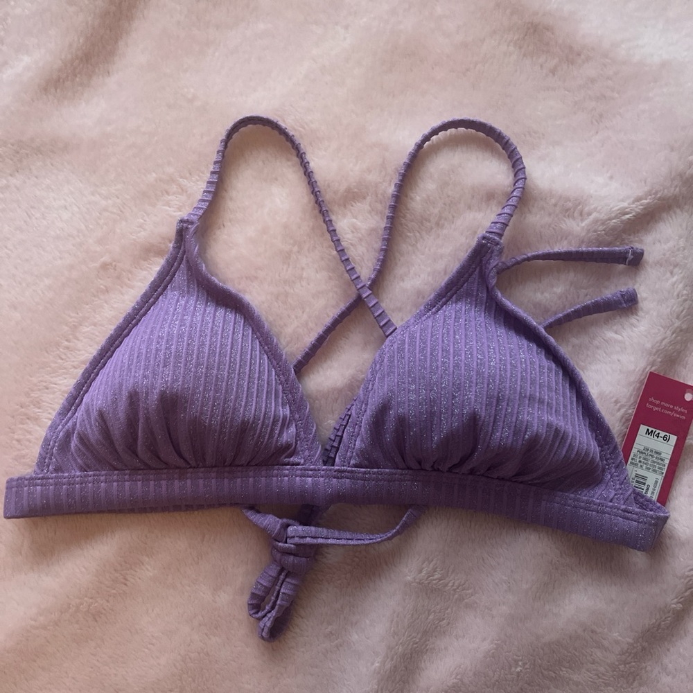 Purple Strappy Women's bikini bottom